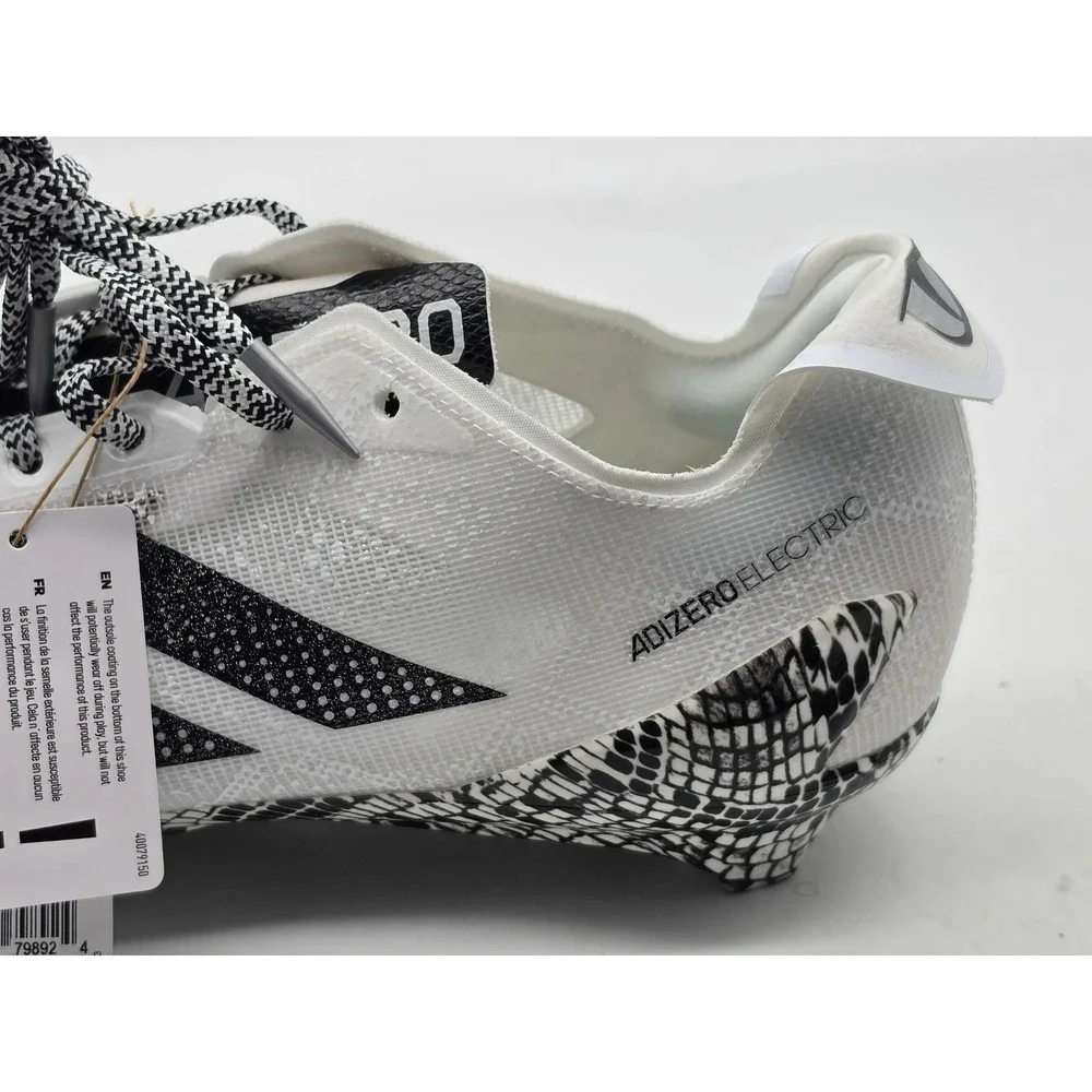 Adidas Adizero Electric Mens 13 White Black Football Cleats‎ Shoes IE8867 NWT